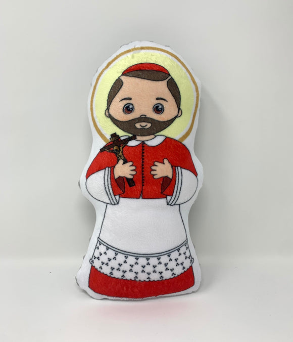 St. Charles Borromeo Stuffed Saint Doll. Saint Gift. Easter Gift. Baptism. Catholic Baby Gift. Saint Charles Gift. St. Charles Borromeo Doll