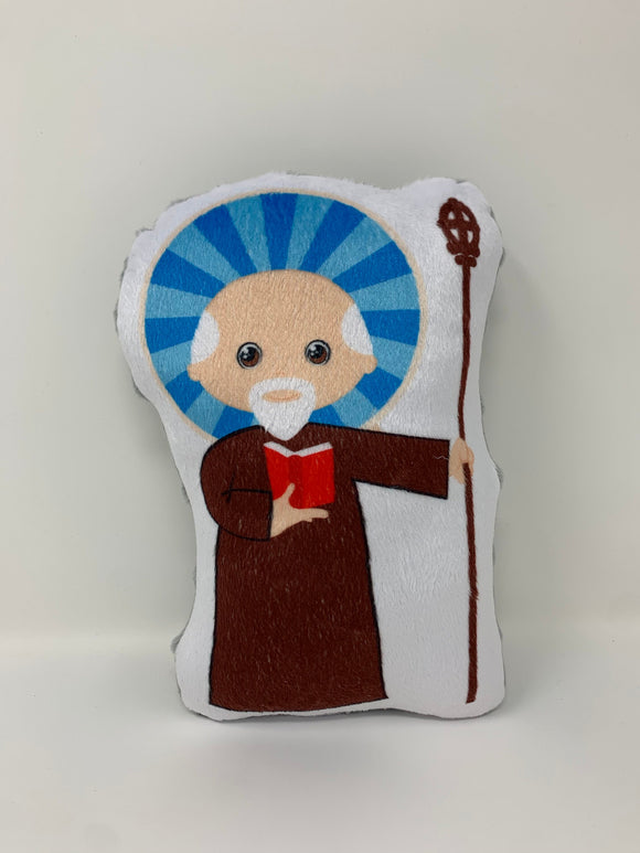 Saint Benedict Stuffed Doll. Saint Gift. Easter Gift. Baptism. Catholic Baby Gift. Benedict Gift. Saint Benedict Doll. Benedict Gift.