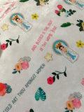 Hail Mary Full of Grace Ultra soft with Sherpa lining baby Blanket. 30x40” Hail Mary Prayer Blanket. Baptism Gift. Catholic