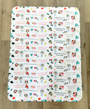 Hail Mary Full of Grace Ultra soft with Sherpa lining baby Blanket. 30x40” Hail Mary Prayer Blanket. Baptism Gift. Catholic