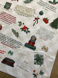 Christmas quotes from Catholic Saints Kitchen JPII, Fulton Sheen, Therese Towel. Mother Teresa, GK Chesterton kitchen towel. Hostess gift.