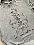 Saint John Paul II Be Not Afraid Catholic T-Shirt. JPII Shirt. Adult Saint T-shirt. Bella Tri-blend Catholic JPII shirt. John Paul shirt.