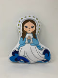 Mary, star of the Sea Stuffed Saint Doll. Saint Gift. Easter Gift. Baptism. Catholic Baby Gift. Hail Mary Gift. Stella Maris Children's Doll