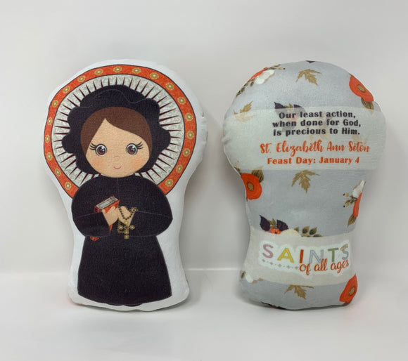 St. Elizabeth Ann Seton Stuffed Saint Doll. Saint Gift. Easter Gift. Baptism. Catholic Baby Gift. Saint Elizabeth Gift. St. Elizabeth Doll.