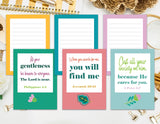 Set of 10 Inspirational Scripture Note Cards. Psalm Note Cards. Scripture Notecard. Christian gift. Scripture thank you. Encouragement cards