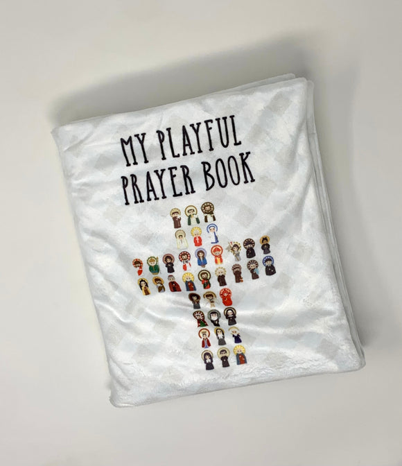 My playful prayer book for kids. Catholic baptism git. Catholic baby gift. Super Soft prayer book for kids. Hail Mary, Our Father, Angel