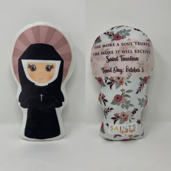 St. Faustina Stuffed Saint Doll. Saint Gift. Easter Gift. Baptism. Catholic Baby Gift. Saint Faustina Gift. St. Faustina Doll.