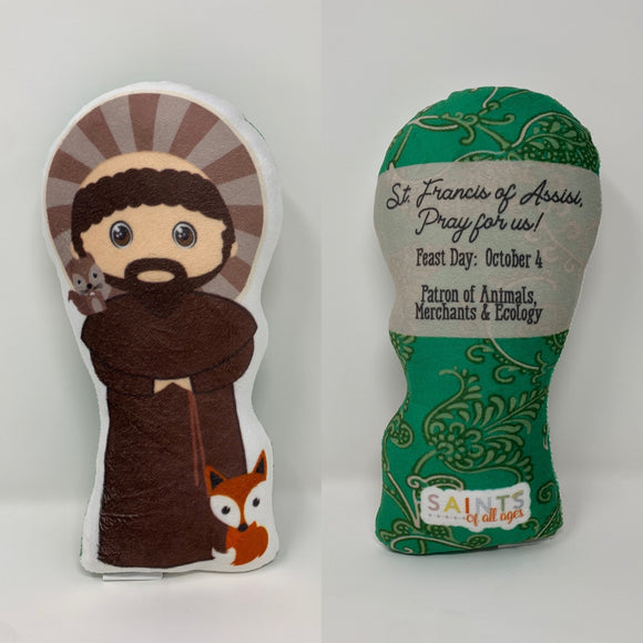 St. Francis of Assisi Stuffed Saint Doll. Saint Gift. Easter Gift. Baptism. Catholic Baby Gift. Saint Francis Gift. St. Francis Doll.