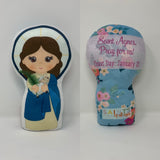 St. Agnes Stuffed Saint Doll. Saint Gift. Easter Gift. Baptism. Catholic Baby Gift. Saint Agnes Gift. St. Agnes Children's Doll.