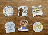 3" Vinyl Waterproof Saint Padre Pio Stickers. Padre Pio Water bottle Saint Sticker. Catholic decal. Pray Hope and Don't worry vinyl decal