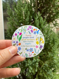 2.5" Vinyl Waterproof Young people need good teachers Stickers. St John Baptiste de la Salle Water bottle Saint Sticker. Catholic decal.