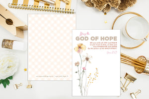 Set of 10 Romans 15:13 Thank You Cards and Envelopes. 5x7 May the God of Hope Notecard Set. Catholic gift. First communion. Scripture notes.