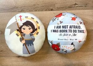 St. Joan of Arc Stuffed Saint Doll pillow. Saint Gift. Easter Gift. Baptism. Catholic Baby Gift. Joan of Arc Gift. St. Joan of Arc Doll.