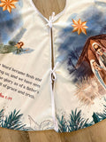 Christmas Scripture Tree Skirt. 55" Nativity Tree Skirt. Soft Nativity Christmas. Matthew 1:21, John 1 14, Luke 2 14 Scripture Tree Skirt