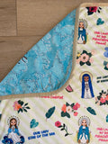 Marian Ultra soft baby Blanket. Hail Mary Prayer Blanket. 30x40” Catholic Saint Quote Blanket. Baptism Gift. Catholic. Our Lady blanket.