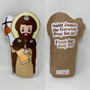 Saint James the greater Stuffed Doll. Saint Gift. Easter Gift. Baptism. Catholic Baby Gift. St James Children's Doll. Saint James gift